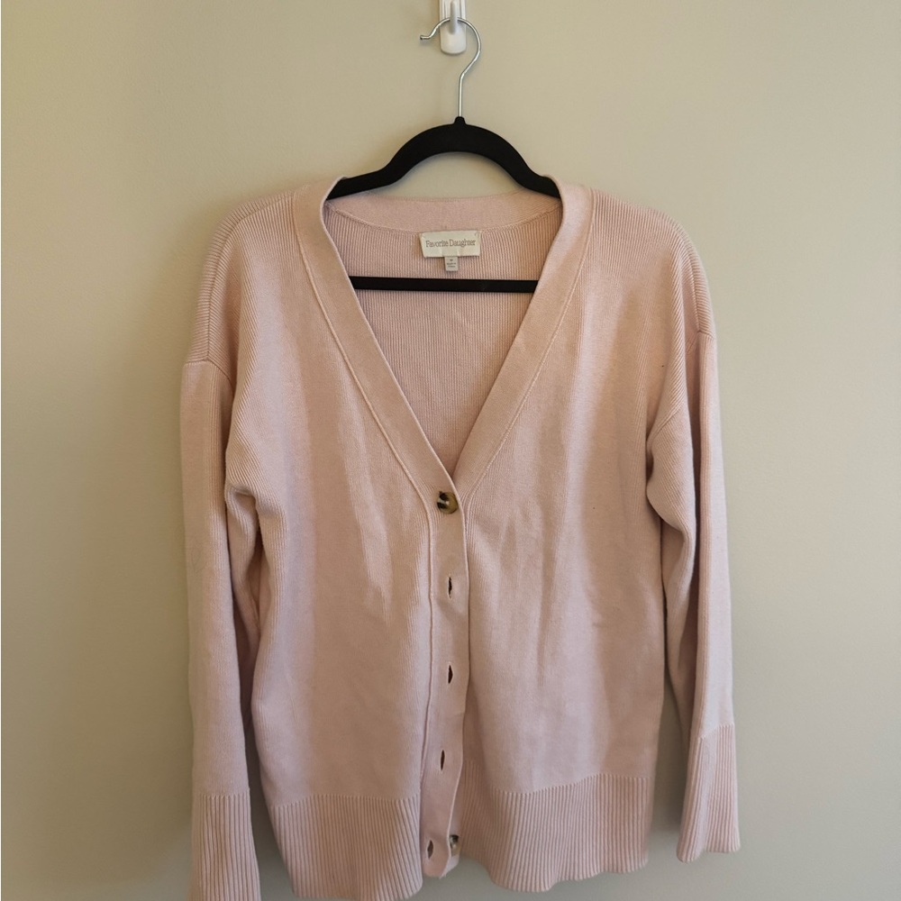 Women's Pink Cardigan Sweater